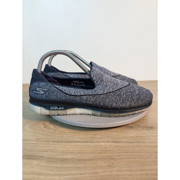 Skechers Women's Go Flex Walk 14010 Navy Round Toe Slip On Sneaker Shoes Sz 9.5 - Picture 4 of 11